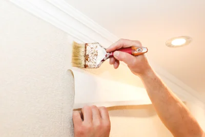 Pose de papier peint à Commeaux — revêtements muraux et toiles de verre